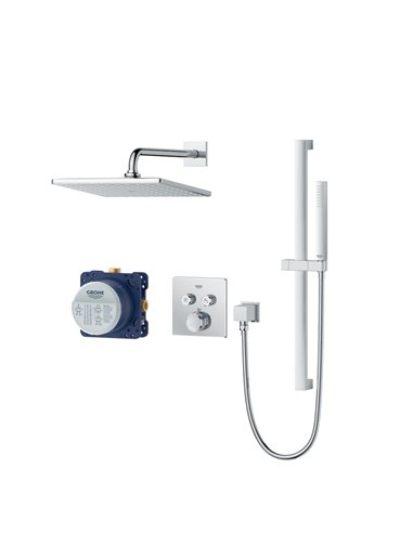 Grohe 103081 Rainshower SmartControl Thermostatic Dual Function Shower Kit 
