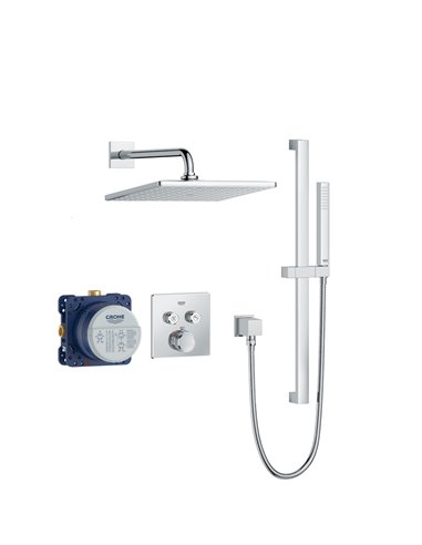 Grohe 103081 Rainshower SmartControl Thermostatic Dual Function Shower Kit 
