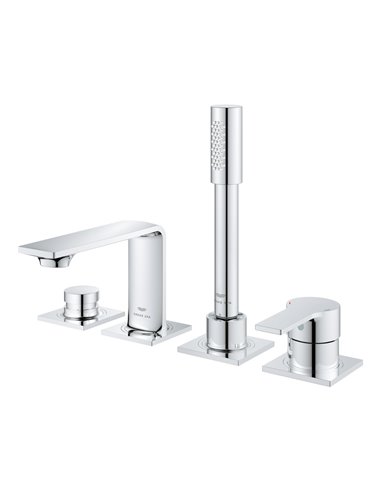 Grohe 19316 Allure New 4-Hole Single-Handle Deck Mount Roman Tub Faucet with 1.75 GPM Hand Shower