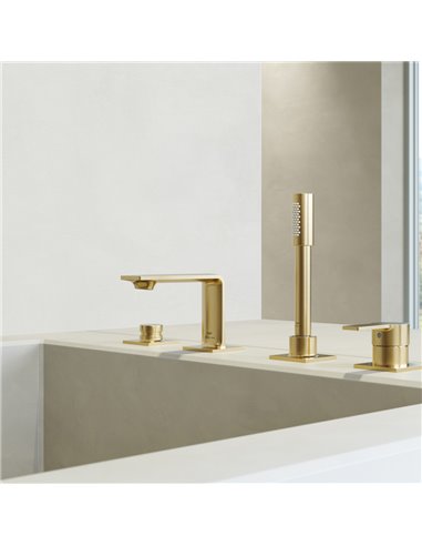 Grohe 19316 Allure New 4-Hole Single-Handle Deck Mount Roman Tub Faucet with 1.75 GPM Hand Shower