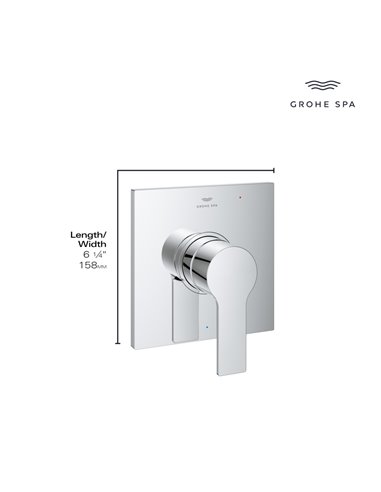 Grohe 19375 Allure New Pressure Balance Valve Trim with Cartridge