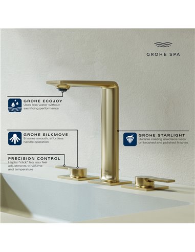 Grohe 20584 Allure New 8-inch Widespread 2-Handle M-Size Bathroom Faucet 1.2 GPM