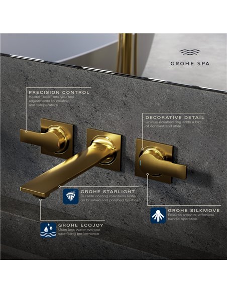 Grohe 20586 Allure New 2-Handle Wall Mount Faucet 1.2 GPM