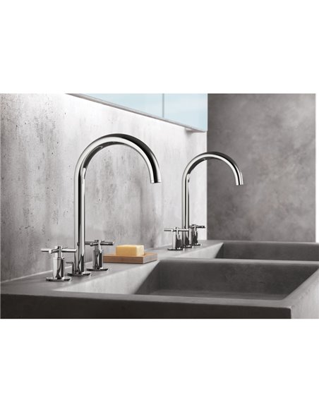 Grohe 20659 Atrio New 8-inch Widespread 2-Handle M-Size Bathroom Faucet 1.2 GPM