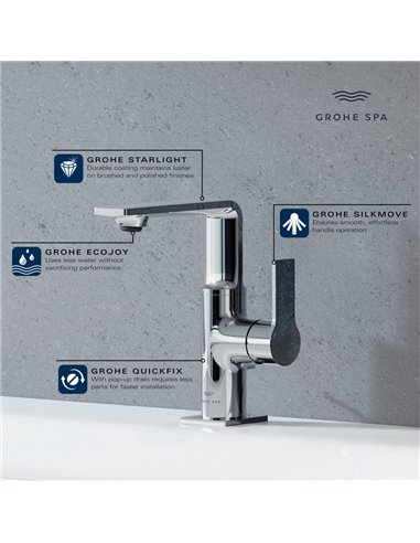 Grohe 23857 Allure New Single-Hole Single-Handle M-Size Bathroom Faucet 1.2 GPM