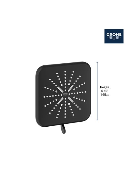 Grohe 26797 Rainshower Shower Head, 6-1/2" - 3 Sprays, 1.75gpm