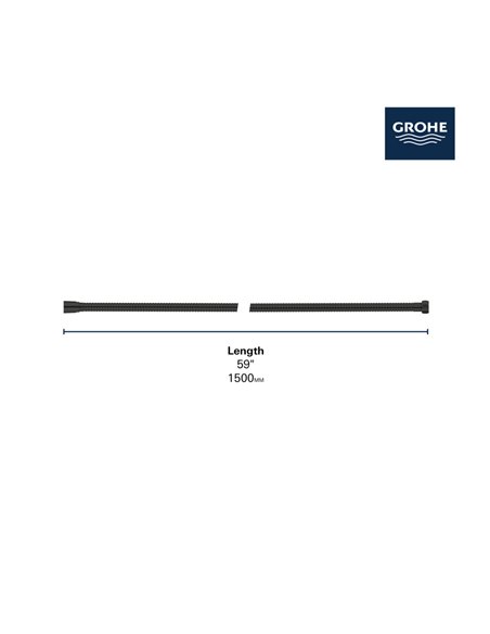 Grohe 26994 59" Metal Twist-Free Shower Hose