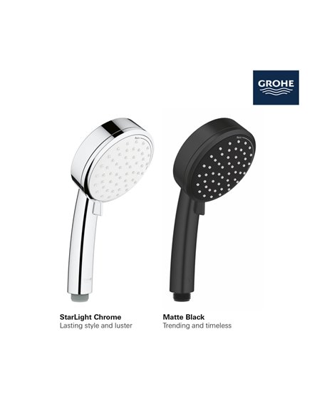 Grohe 27571 Tempesta 100 Hand Shower - 2 Sprays, 5.7 L/min (1.5 gpm)