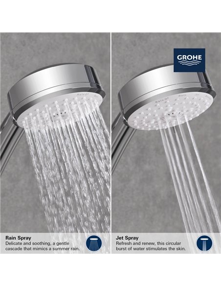 Grohe 27571 Tempesta 100 Hand Shower - 2 Sprays, 5.7 L/min (1.5 gpm)