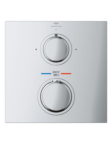 Grohe 29178 Allure New Dual Function 2-Handle Thermostatic Valve Trim