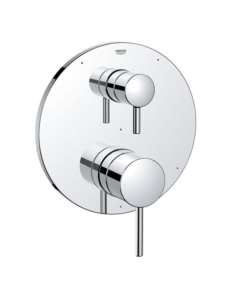 Grohe 29427 Timeless Pressure Balance Valve Trim With 3-Way Diverter With Cartridge