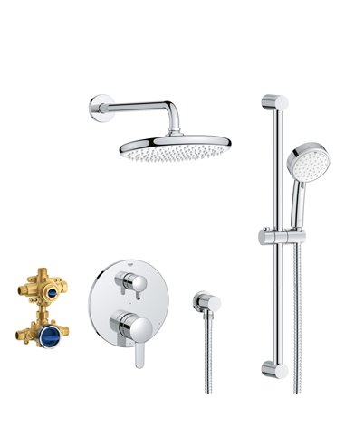 Grohe 29428 Cosmopolitan Pressure Balance Rain Shower Set