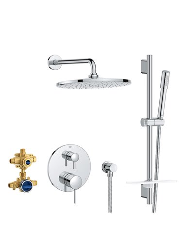 Grohe 29430 Timeless Pressure Balance Rain Shower Set