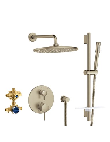 Grohe 29430 Timeless Pressure Balance Rain Shower Set