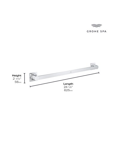 Grohe 40341 Allure New 24" Towel Bar