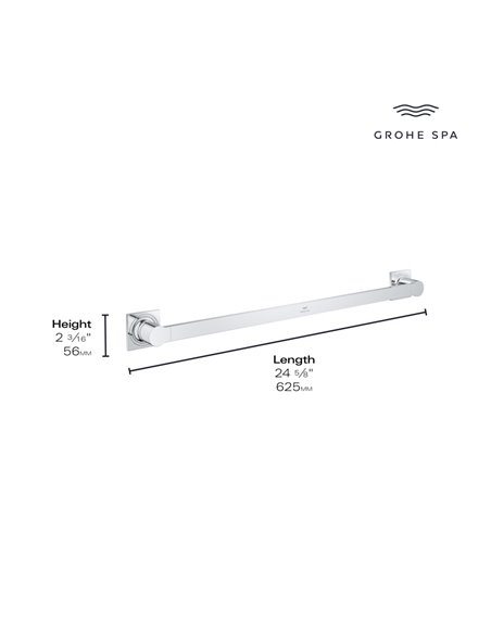 Grohe 40341 Allure New 24" Towel Bar