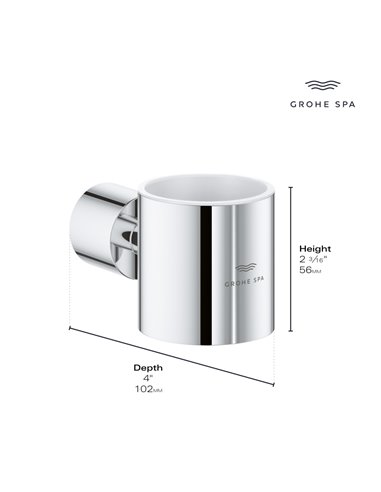 Grohe 40884 Atrio New Holder For Glass, Soap Dish or Soap Dispenser