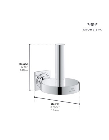 Grohe 40956 Allure New Spare Toilet Paper Holder