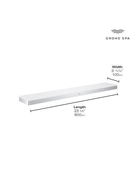 Grohe 40965 Allure New 14 3/16" Shelf