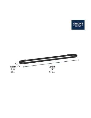 Grohe 40971 Defined 24" Towel Bar