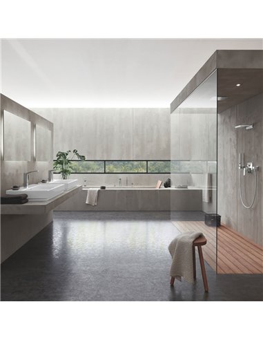 Grohe 19787 Allure Brilliant 4-Hole Single-Handle Deck Mount Roman Tub Faucet with 6.6 L/min - 1.75 GPM Hand Shower