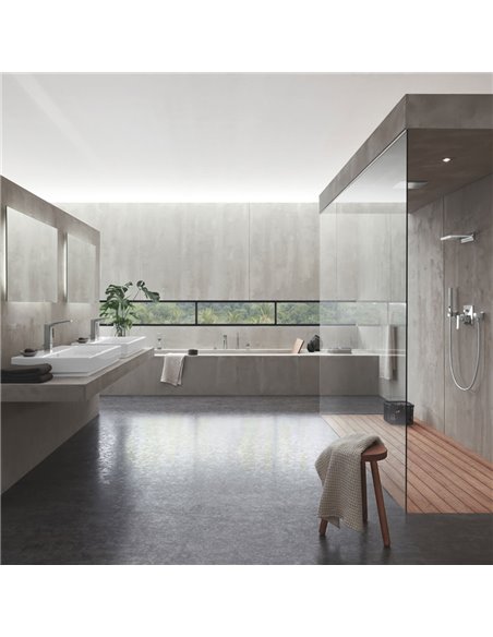 Grohe 19787 Allure Brilliant 4-Hole Single-Handle Deck Mount Roman Tub Faucet with 6.6 L/min - 1.75 GPM Hand Shower