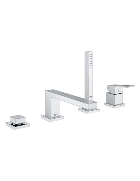 Grohe 19897 Eurocube 4-Hole Single-Handle Deck Mount Roman Tub Faucet with 6.6 L/min - 1.75 GPM Hand Shower