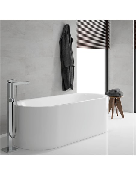 Grohe 23672 Eurocube Single-Handle Freestanding Tub Faucet with 6.6 L/min - 1.75 GPM Hand Shower