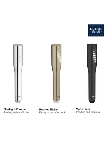 Grohe 26466 Euphoria Stick Hand Shower - 1 Spray 6.6 L/min - 1.75 GPM
