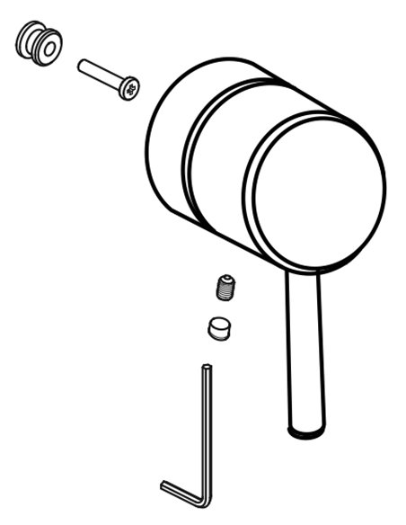 Grohe 49158 Concetto Pressure Balance Valve Trim Lever