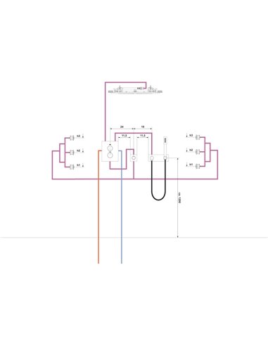 Grohe 27621 Grohtherm Wall Union With Integrated Hand Shower Holder