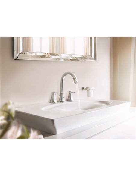 Grohe 40626 Grandera Ceramic Tumbler with Holder