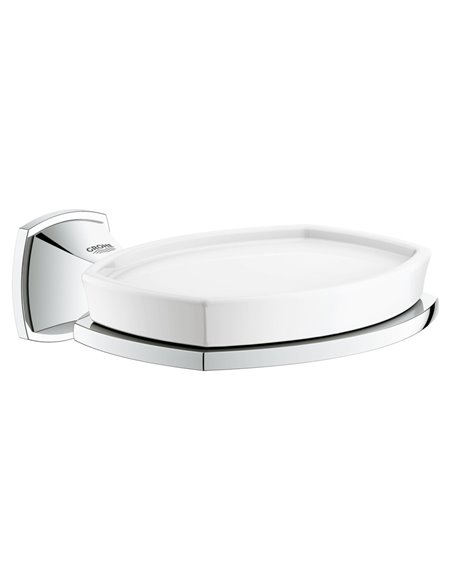 Grohe 40628 Grandera Ceramic Soap Dish with Holder