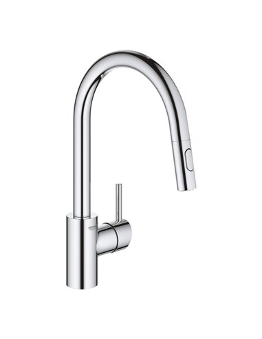 Grohe 31349 Concetto Single-Handle Pull Down Kitchen Faucet Dual Spray 5.7 L/min - 1.5 gpm 
