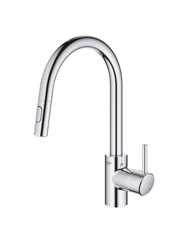 Grohe 31349 Concetto Single-Handle Pull Down Kitchen Faucet Dual Spray 5.7 L/min - 1.5 gpm 