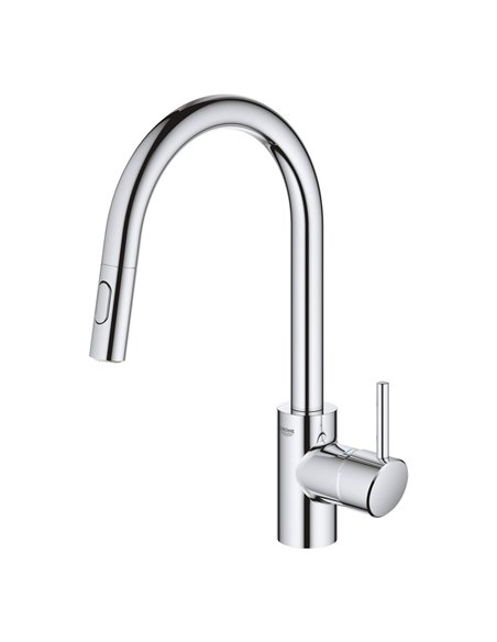 Grohe 31349 Concetto Single-Handle Pull Down Kitchen Faucet Dual Spray 5.7 L/min - 1.5 gpm 