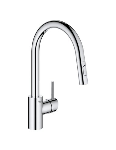 Grohe 31349 Concetto Single-Handle Pull Down Kitchen Faucet Dual Spray 5.7 L/min - 1.5 gpm 