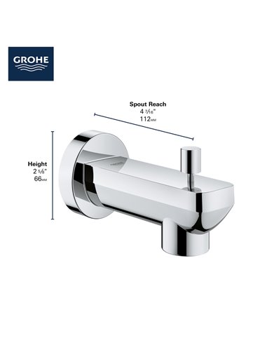 Grohe 13382 Lineare Diverter Tub Spout