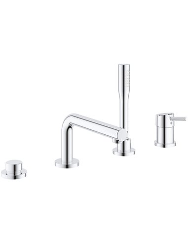 Grohe 19576 Concetto 4-Hole Single-Handle Deck Mount Roman Tub Faucet with 6.6 L/min - 1.75 GPM Hand Shower