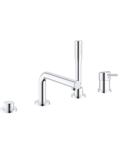 Grohe 19576 Concetto 4-Hole Single-Handle Deck Mount Roman Tub Faucet with 6.6 L/min - 1.75 GPM Hand Shower