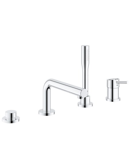 Grohe 19576 Concetto 4-Hole Single-Handle Deck Mount Roman Tub Faucet with 6.6 L/min - 1.75 GPM Hand Shower