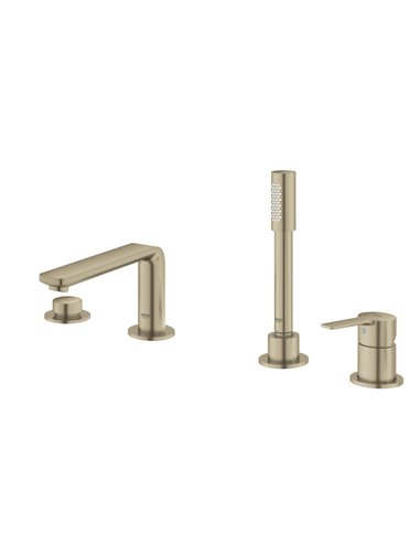 Grohe 19577 Lineare 4-Hole Single-Handle Deck Mount Roman Tub Faucet with 6.6 L/min - 1.75 GPM Hand Shower