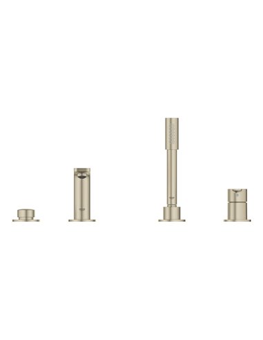 Grohe 19577 Lineare 4-Hole Single-Handle Deck Mount Roman Tub Faucet with 6.6 L/min - 1.75 GPM Hand Shower