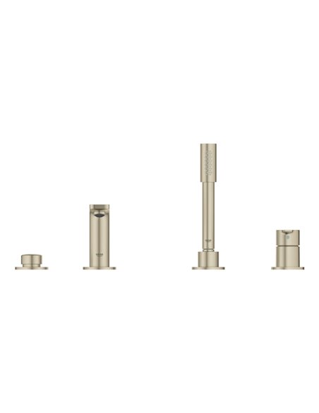 Grohe 19577 Lineare 4-Hole Single-Handle Deck Mount Roman Tub Faucet with 6.6 L/min - 1.75 GPM Hand Shower