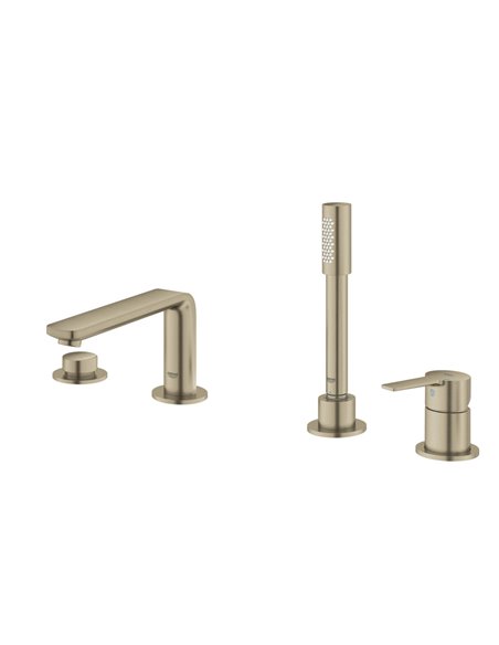 Grohe 19577 Lineare 4-Hole Single-Handle Deck Mount Roman Tub Faucet with 6.6 L/min - 1.75 GPM Hand Shower