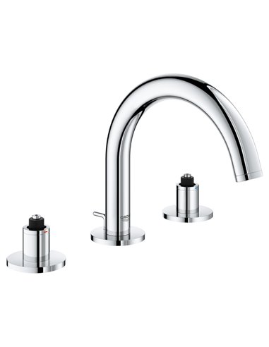 Grohe 20072 Atrio New 8" Widespread 2-Handle S-Size Bathroom Faucet 4.5 L/min - 1.2 GPM