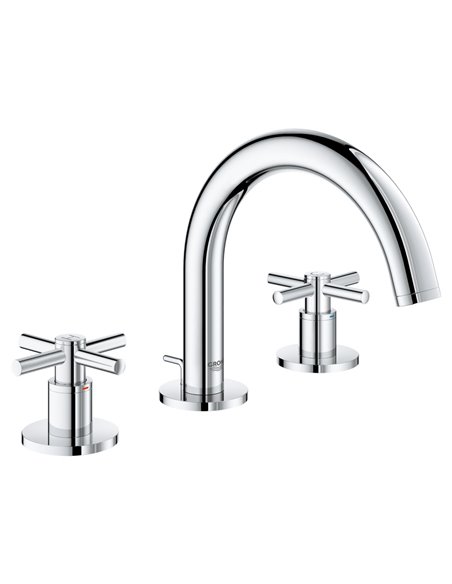 Grohe 20072 Atrio New 8" Widespread 2-Handle S-Size Bathroom Faucet 4.5 L/min - 1.2 GPM