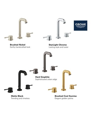 Grohe 20297 Essence New 8-inch Widespread 2-Handle M-Size Bathroom Faucet 1.2 GPM