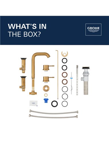 Grohe 20297 Essence New 8-inch Widespread 2-Handle M-Size Bathroom Faucet 1.2 GPM