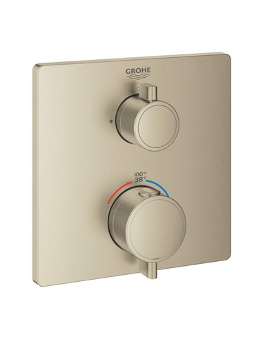 Grohe 24110 Grohtherm Single Function 2-Handle Thermostatic Valve Trim